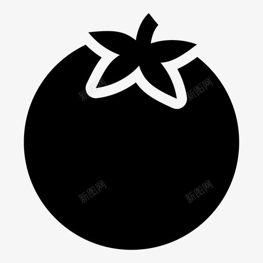 番茄蔬菜零食图标svg_新图网 https://ixintu.com 健康 生长 番茄 绿色 营养 蔬菜 配料 零食