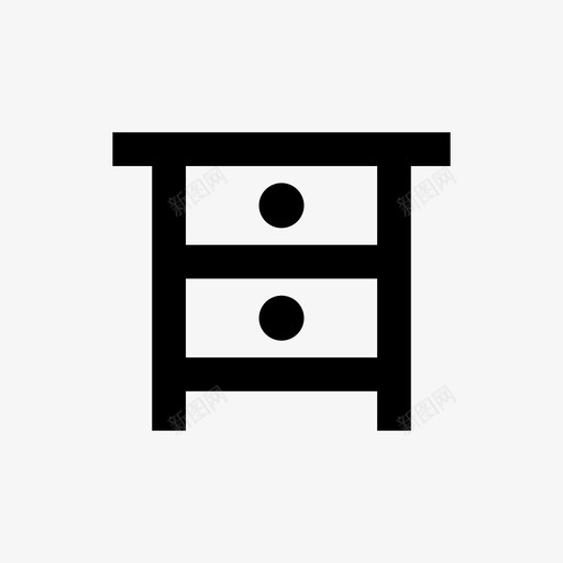 办公室房间活动图标svg_新图网 https://ixintu.com 办公室 家具 房子 房间 把手 抽屉 抽屉柜 梳妆台 活动 腿