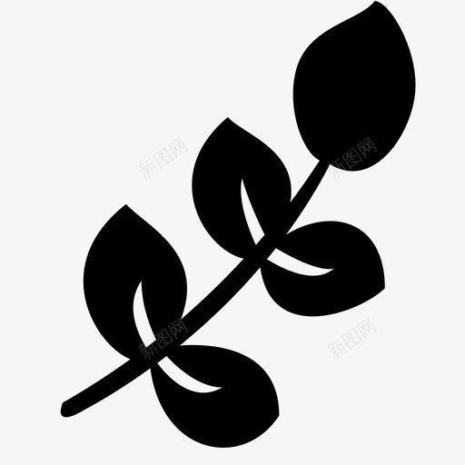 叶枝绿图标svg_新图网 https://ixintu.com 叶 叶脉 和平 枝 绚丽的花朵 绿 自然