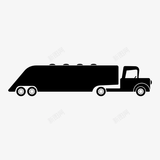 半卡车1940年代经典半图标svg_新图网 https://ixintu.com 1940年代 加油车 半卡车 复古 接合架 油罐车 燃料车 经典半 经典卡车 金属制品