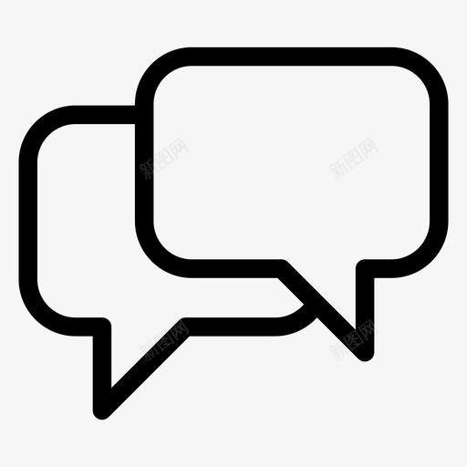 每天交流聊天讨论图标svg_新图网 https://ixintu.com 每天交流 留言 聊天 讨论 谈判 谈话