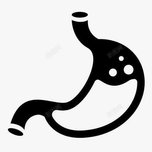 胃酸消化图标svg_新图网 https://ixintu.com 健康 医疗 器官 排便 消化 胃 胃肠 进食 酸