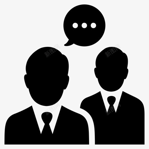 谈判演讲男人图标svg_新图网 https://ixintu.com 交流 会议 商业团体 商业电子商务 商人 演讲 用户 男人 谈判 谈话