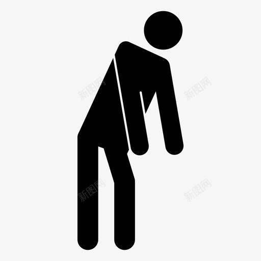 累了人靠图标svg_新图网 https://ixintu.com 累瘫 人 弯 累 累了 累死了 靠