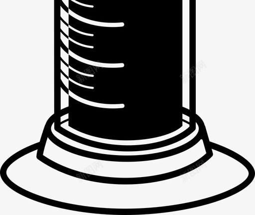 量筒实验室测量图标svg_新图网 https://ixintu.com 化学仪器 实验室 测量 玻璃器皿 科学 科学实验 科学设备 精密 量筒
