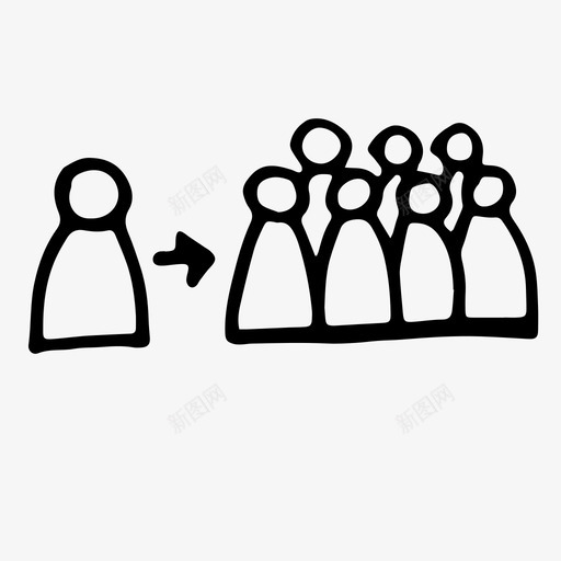 个人特殊单身图标svg_新图网 https://ixintu.com 个人 人 人群 加入 单独 单身 团体 特殊 集体 领导