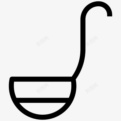 采购产品勺烹饪炊具图标svg_新图网 https://ixintu.com 勺子 厨房用具 家用 抹刀 汤勺 炊具 烹饪 采购产品勺