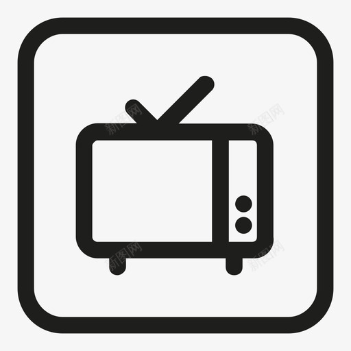 电视酒店设施图标svg_新图网 https://ixintu.com 电视 酒店设施