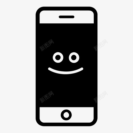 智能手机正面移动图标svg_新图网 https://ixintu.com iphone 安卓 开心 手机 智能手机 正面 移动 笑脸 脸 超赞智能手机暗版 通讯 高兴