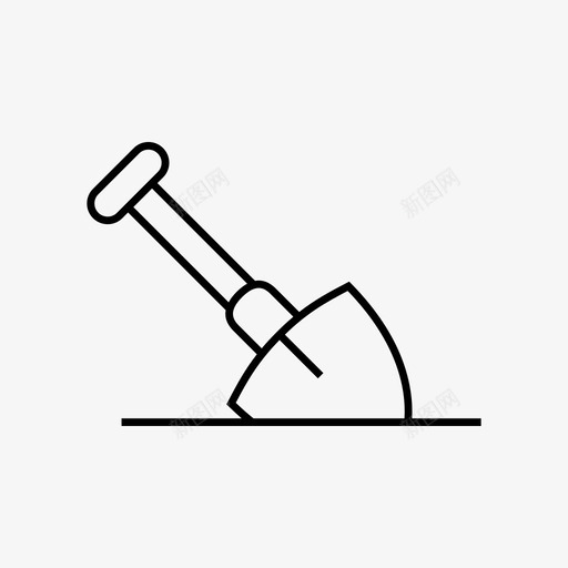 铲砍挖图标svg_新图网 https://ixintu.com 志愿者图标 手 挖 材料 沟 砍 花园 铲