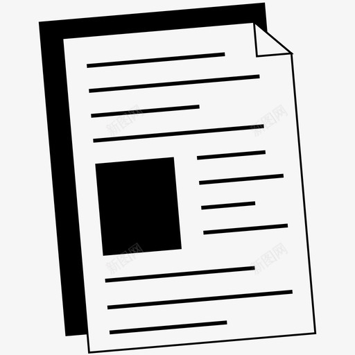 纸张市场营销图标svg_新图网 https://ixintu.com 市场营销 纸张