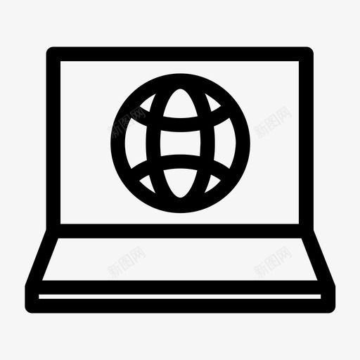 互联网网站网页图标svg_新图网 https://ixintu.com 个人电脑 主页 互联网 互联网地球仪 互联网连接 国际 局域网 概述的界面元素 笔记本电脑 网站 网络 网页