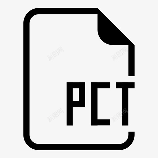 pct文件文档扩展名图标svg_新图网 https://ixintu.com pct文件 保存 扩展名 文件扩展名 文件类型 文档