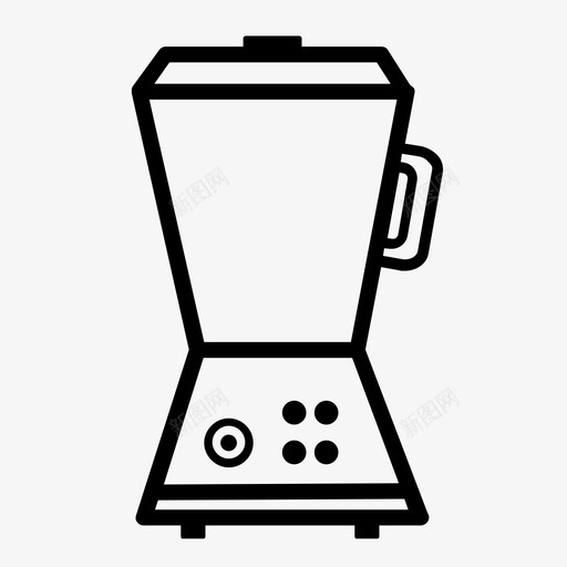 搅拌机加工混合图标svg_新图网 https://ixintu.com 加工 厨房电器 家用电器 搅拌机 混合