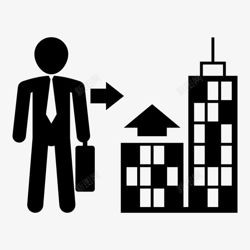 通勤工作步行图标svg_新图网 https://ixintu.com 乘车 人力资源 出行 员工 商人 城市 工作 旅行 旅行箱 步行 通勤 驾车