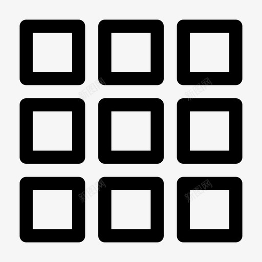 网格网页框架用户界面图标svg_新图网 https://ixintu.com 工具 技术 用户界面 用户界面设计 界面设计 网格 网页框架 设计图标
