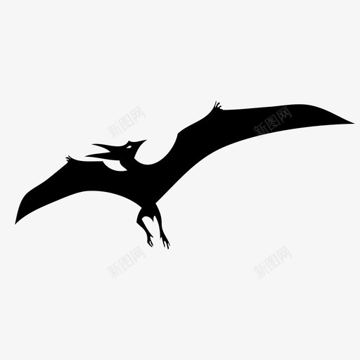 翼龙动物恐龙图标svg_新图网 https://ixintu.com 侏罗纪 侏罗纪世界 侏罗纪公园 动物 史前 恐龙 游戏翼龙 翼龙