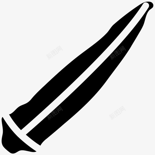 秋葵食物瓢虫图标svg_新图网 https://ixintu.com 女士手指 瓢虫 秋葵 蔬菜 贡布 食物