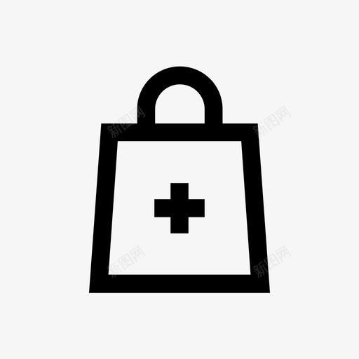 购物袋医生包手袋图标svg_新图网 https://ixintu.com 医生包 医疗 手提包 手袋 电子商务 购物袋 采购 附加