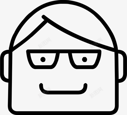 男人情绪面部表情图标svg_新图网 https://ixintu.com 情绪 情绪表情 男人 面部表情