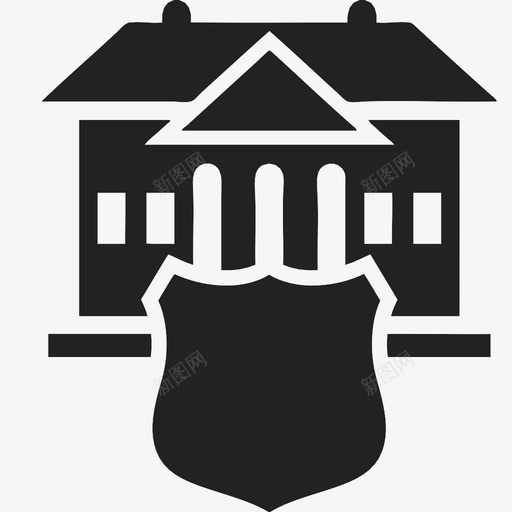 警察局社区执法图标svg_新图网 https://ixintu.com 执法 社区 警察局