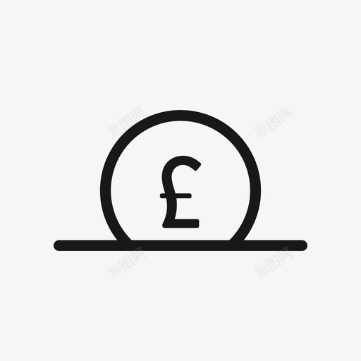 英镑硬币储蓄货币图标svg_新图网 https://ixintu.com 储蓄 外币 外汇 现金 英镑硬币 货币 货币储蓄