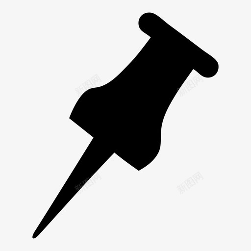插销连接穿孔图标svg_新图网 https://ixintu.com 图钉 大头钉 戳 插销 穿孔 连接 钉板