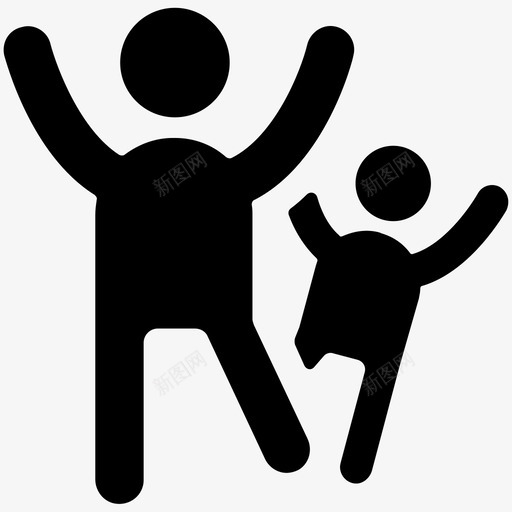 欢呼个人资料简单的人图标svg_新图网 https://ixintu.com 个人资料 人物实心图标 人的类型 帐户的类型 欢呼 用户头像 用户帐户 简单的人