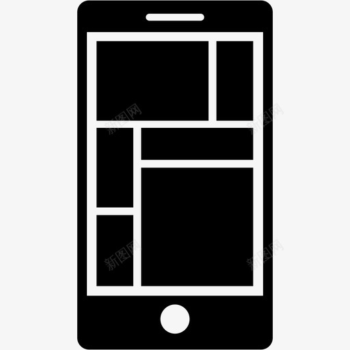 智能手机平板电脑分屏图标svg_新图网 https://ixintu.com 分屏 小工具 平板电脑 应用程序 手机 智能手机 设备