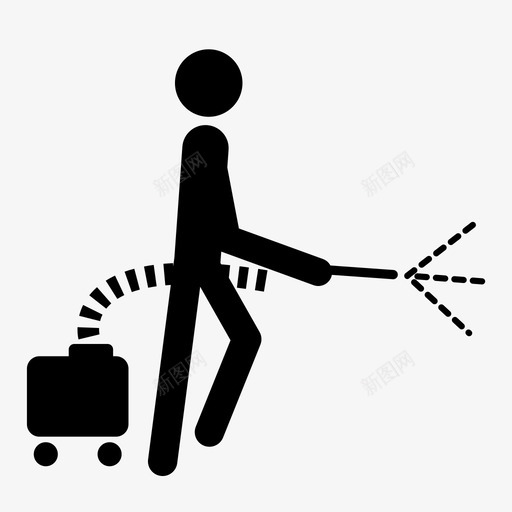 喷洒维护清洁图标svg_新图网 https://ixintu.com 任务 喷洒 土壤清洁 工业清洁 清洁 清洁员 维护