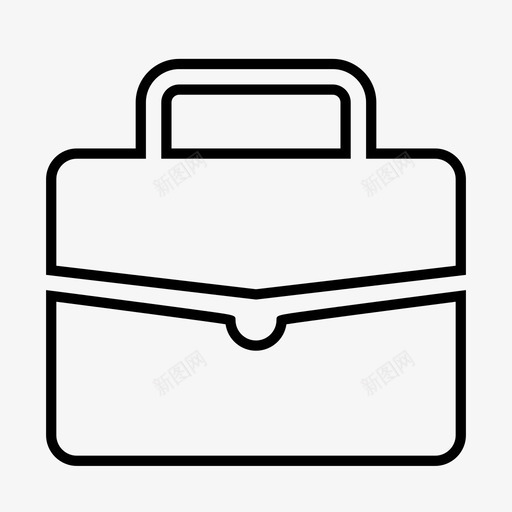 公文包工作文件图标svg_新图网 https://ixintu.com 公文包 办公室 包 商务 处理 工作 文件 皮革