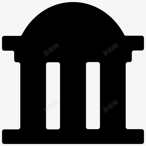 亭柱穹顶图标svg_新图网 https://ixintu.com 亭 公园 圆屋顶 圆屋顶亭子 建筑物实心图标 柱 穹顶 花园