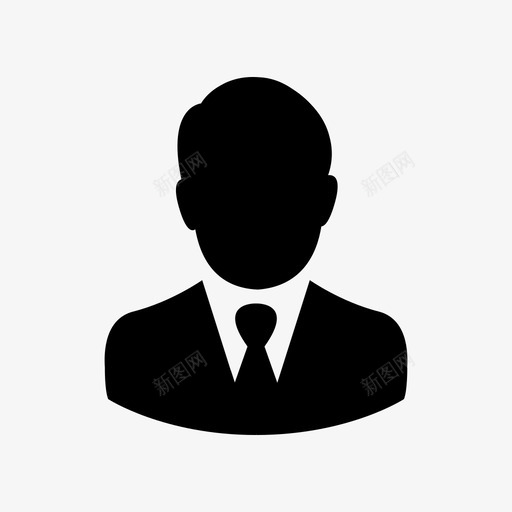 商人领带西装图标svg_新图网 https://ixintu.com 个人 个人资料 员工 商人 商务人士 男性 经理 西装 领带 首席执行官
