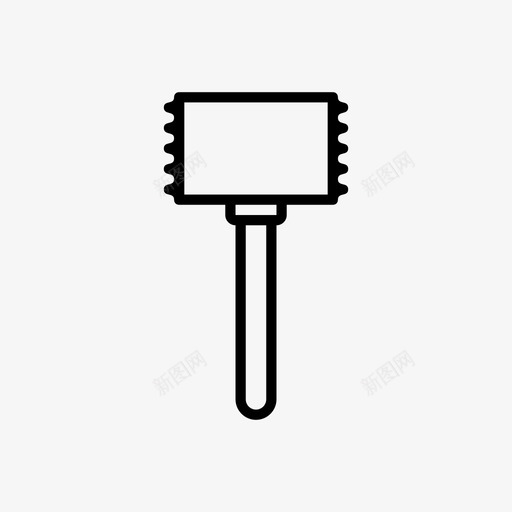 肉槌搅拌机测量图标svg_新图网 https://ixintu.com 刀 制作食物 厨房用具 厨房配件 意大利面 搅拌机 测量 肉槌 超级厨房
