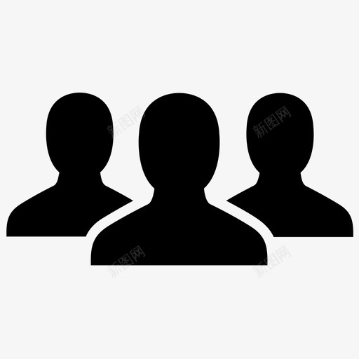 团队社交圈人图标svg_新图网 https://ixintu.com 人 人脉 友谊 员工 团队 成长 社交圈 联系人