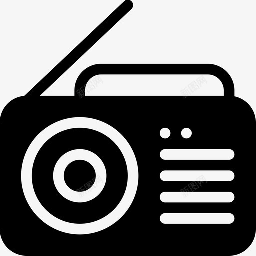 收音机amfm图标svg_新图网 https://ixintu.com am fm 收音机 新闻 电台 音乐 音乐-实心图标