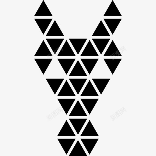 马正面多边形头部形状形状马图标svg_新图网 https://ixintu.com 形状 马 马正面多边形头部形状