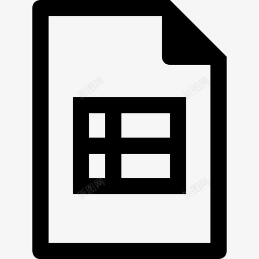 电子表格xls表格图标svg_新图网 https://ixintu.com xls 文件 文件和文件夹 文件类型 格式 电子表格 纸张 表格 页面