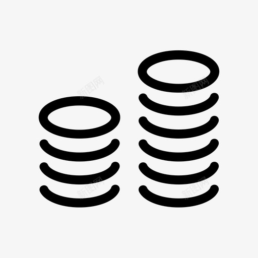 硬币储蓄省钱图标svg_新图网 https://ixintu.com 储蓄 支付 现金 电子商务概述 省钱 硬币 硬币堆 货币 金融