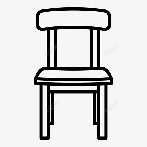 椅子座椅房间用品图标svg_新图网 https://ixintu.com 凳子 动产 家具 家居用品 家用 家用设备 座椅 房间用品 椅子 电器