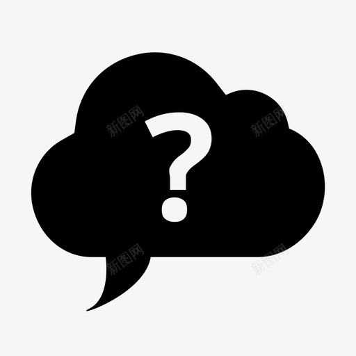 支持询问协助图标svg_新图网 https://ixintu.com sos 云 协助 客户服务 帮助 支持 职员 询问 问题