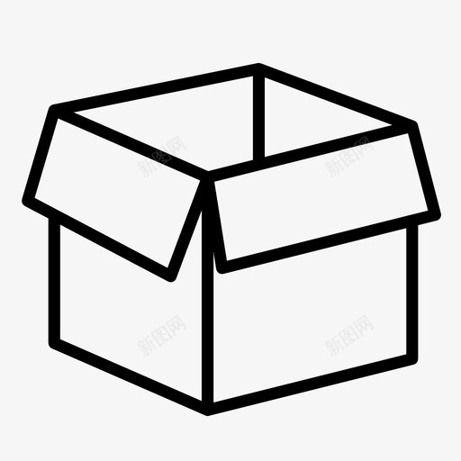 箱子纸板手提图标svg_新图网 https://ixintu.com 储存 包装 包裹 开箱 手提 立方体 箱子 纸板