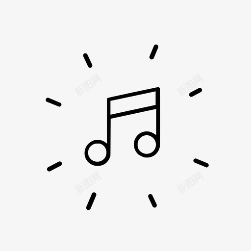 音乐音调声音图标svg_新图网 https://ixintu.com 听 声音 歌曲 节拍 调子 音乐 音乐会 音符 音调