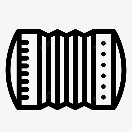 手风琴折叠乐器图标svg_新图网 https://ixintu.com 乐器 俄罗斯 手风琴 折叠 民族音乐 音乐