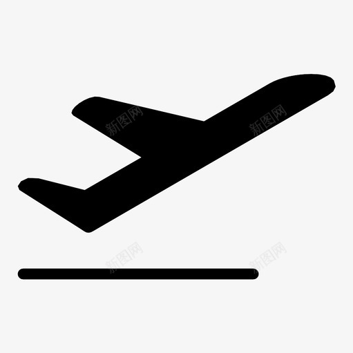 离开移民飞行图标svg_新图网 https://ixintu.com 喷气式飞机 离开 移民 释放 飞行 飞走
