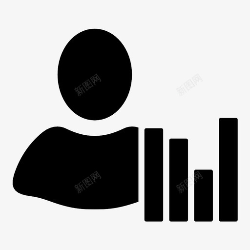 柱状图统计报告图标svg_新图网 https://ixintu.com 人员 图表 客户 报告 柱状图 比较 直方图 统计 配置文件