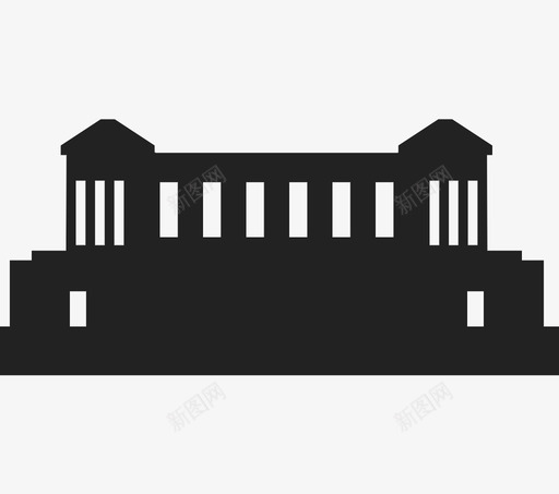 维克托伊曼纽尔二世国家纪念碑图标svg_新图网 https://ixintu.com 维克托伊曼纽尔二世国家纪念碑