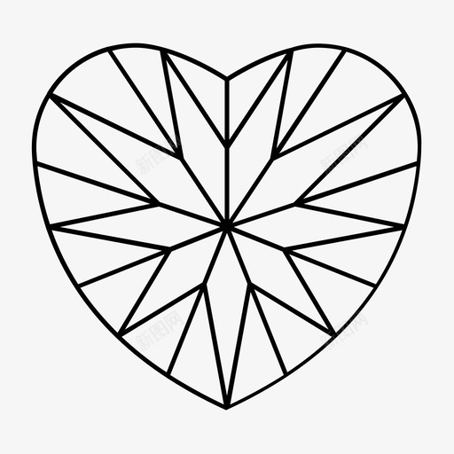 心形钻石珠宝珠宝商图标svg_新图网 https://ixintu.com 奢华 心形钻石 杰维利 爱情 珍贵 珠宝 珠宝商 财富 迷你人 钻石