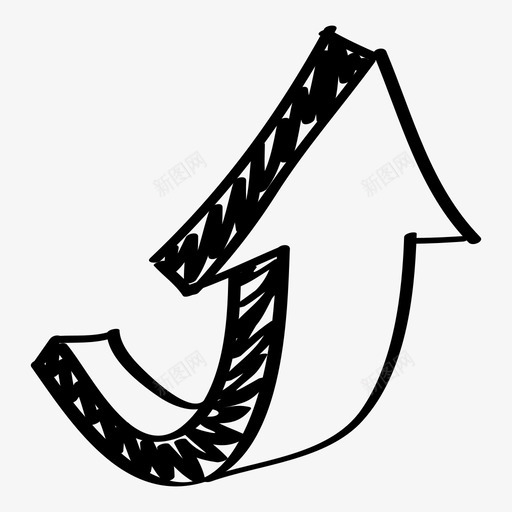 利润向上箭头财务图标svg_新图网 https://ixintu.com 利润 向上箭头 粗略的营销图标 财务