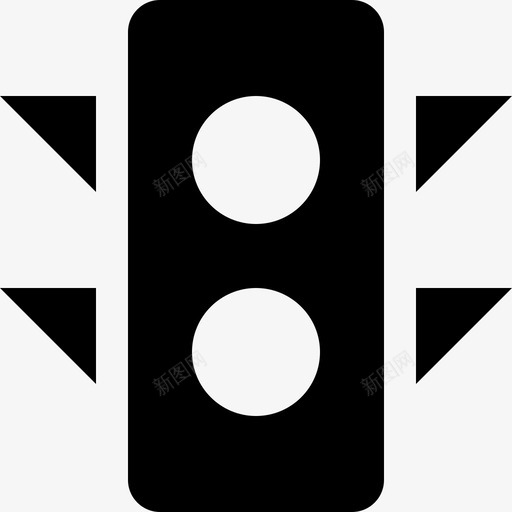 红绿灯十字路口直行图标svg_新图网 https://ixintu.com 十字路口 法规 直行 红绿灯 红色 绿色 车辆和道路符号